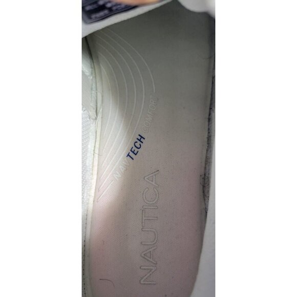 Nautica Mens White Lace Up Walking Sneaker Size 11 Stafford - Picture 8 of 10